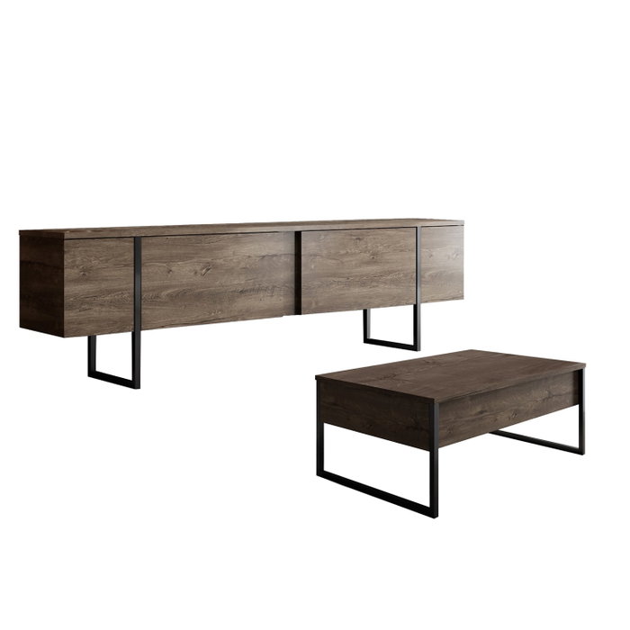 Hanah Home Luxe Set - Nogal y Negro Hanah Home Luxe Set - Nogal y Negro